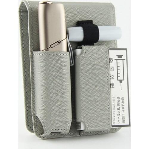 New Fine lines Soft PU Leather For IQOS 3.0 skin Protective case for iqos 3 duo bag