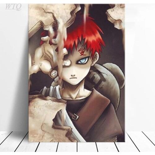 Japanese Anime Gaara Poster Anime Posters Canvas Painting Wall Decor Posters Wall Art Picture Decoration for Living Room Decor