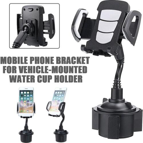 Pohiks Universal Car Cup Holder Cellphone Mount Stand Adjustable Gooseneck Car Cup Mounting Mobile Phone Stand Holder