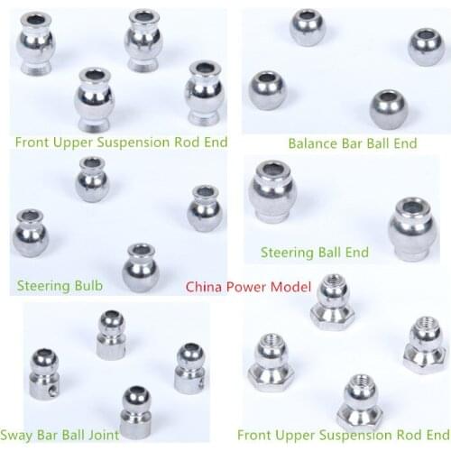 Sway bar ball joint balance bar ball end steering bulb front upper suspension rod end for 1/5 scale LOSI 5IVE-T Rovan LT Truck