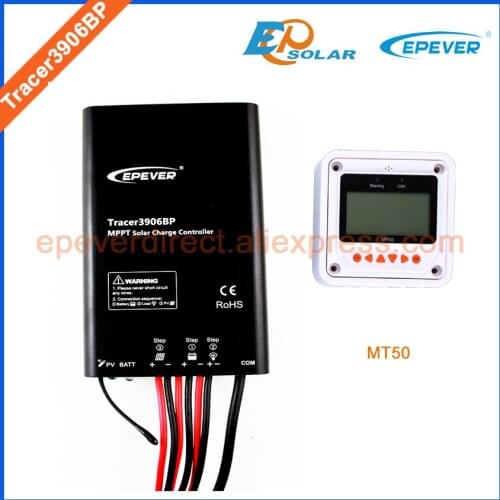 390W Solar panels system MPPT EPEVER controller 15A MT50 Meter not for lithium battery setting Tracer3906BP 24V battery