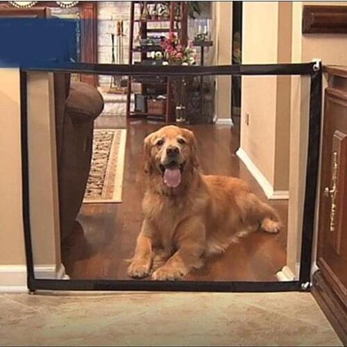 Foldable Insulated Durable Safety Protection Guard Pet Gate Dog Fence Set Mesh With Hook Enclosure Net Portable Stair Cat