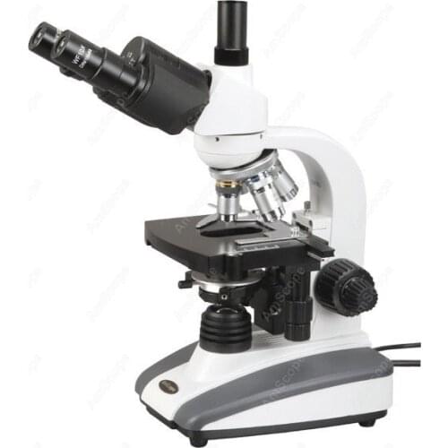 Trinocular Biological Compound Microscope--AmScope Supplies LED Trinocular Biological Compound Microscope 40X-2000X