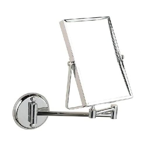 Bath Mirrors 3 x Magnifying Mirror Makeup Cosmetic Mirrors Wall Mounted Double Side Brass Silver Square Mirror Of Bathroom 1758