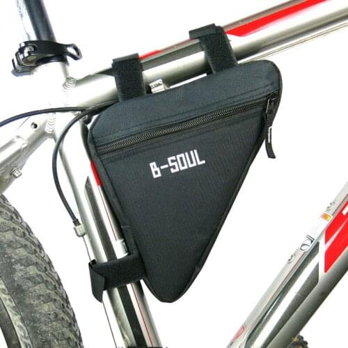 B-SOUL Bicycle Bag Waterproof Bike Triangle Bag Cycling Storage Mobile Phone Bag Bicycle Tail Bag MTB Mountain Bike Saddle Bag