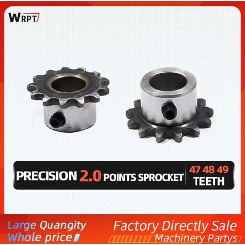 04C /2 points Sprocket 47/48/49 Teeth standard hole M5 screw hole fixed tooth surface quenching