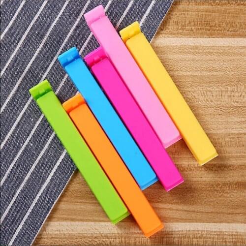 10PCS Kitchen Reusable Food sealing clips Home Food Bag Storage Plastic Clip Freezer Fridge Snack Bags Pouch Fresh-Keeping Clamp