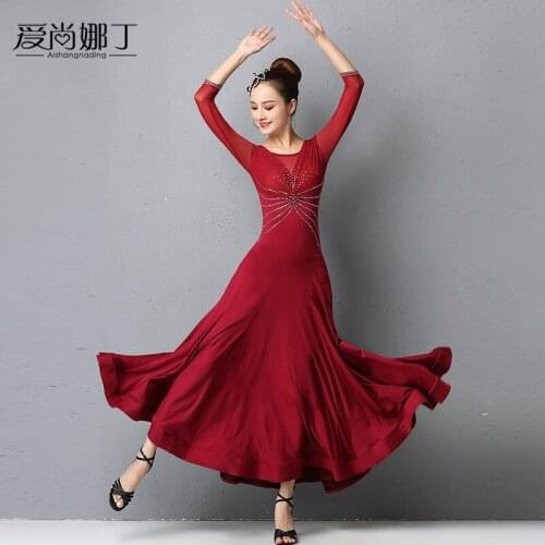 2021 Woman modern dance dress performance dress national standard dance competition dress Waltz dance Costumes