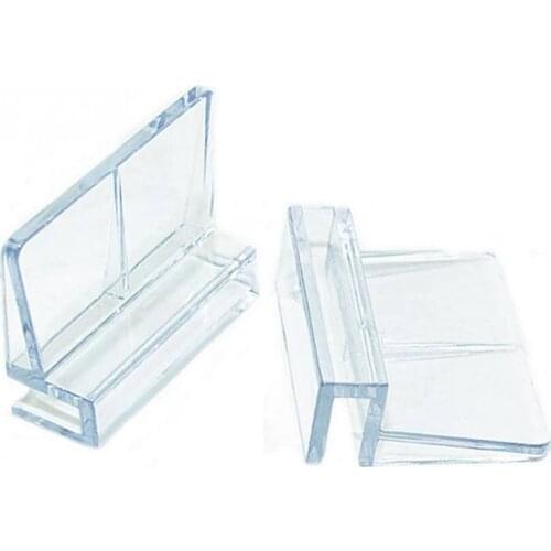 4 pieces of 6mm aquarium fish tank cover plate support plate acrylic clip glass cover support frame