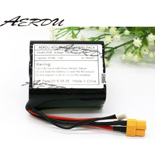 AERDU 7.2V 2S3P 10.5Ah 7.4v UAV lithium ion battery pack 8.4V For NCR18650GA NO BMS Drone RC boat car toy 30A high performance