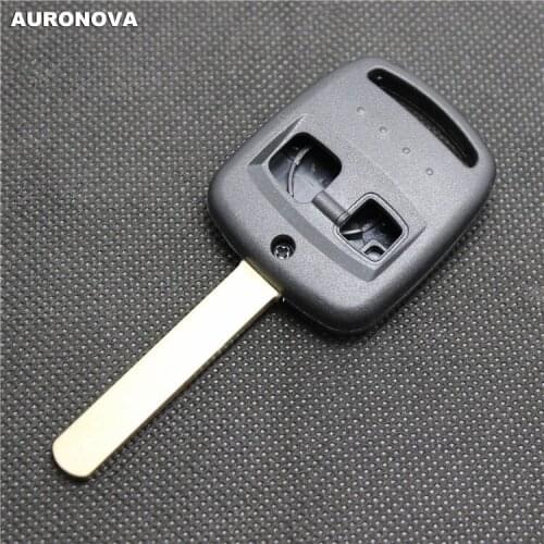 AURONOVA New Replace Key Shell for Subaru Xv Forester Legacy Outback 2 Buttons Remote Car Key Case With Uncut Blade Type 1