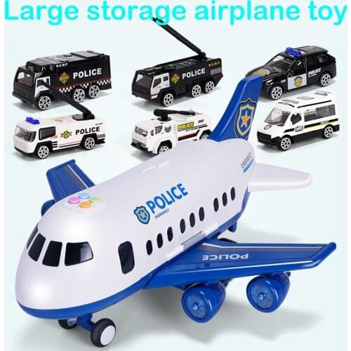 Large toy aircraft boy baby oversized music track inertia toy car plane passenger model large storage space