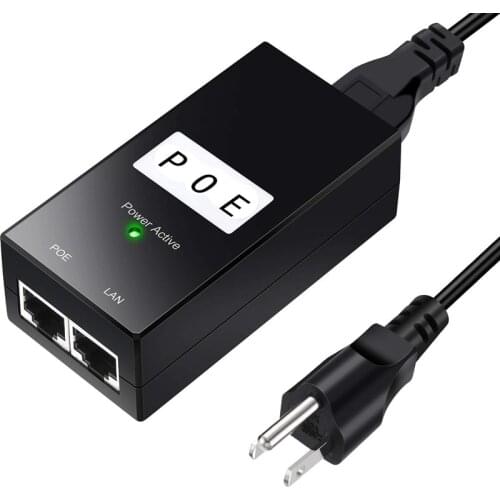 CCTV Security 48V0.5A POE Adapter POE Injector Ethernet Power for IP Camera PoE Power Supply EU Plug PoE Power Over Ethernet