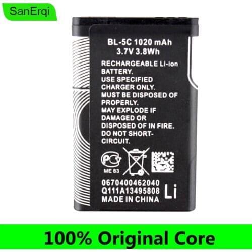 For Nokia BL-5C Battery C2-06 C2-00 X2-01 1100 2310 3100 6030 6600 6230 5130 3120 3650 6263 7600 7610 6820 BL-5CA BL-5CB