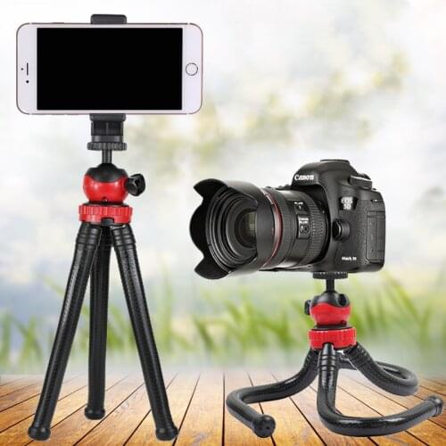 Flexible Octopus Tripod Travel Mini Mobile Phone Tripod Bracket Monopod Selfie Stick For iPhone 12 Pro Max DSLR Camera Gopro