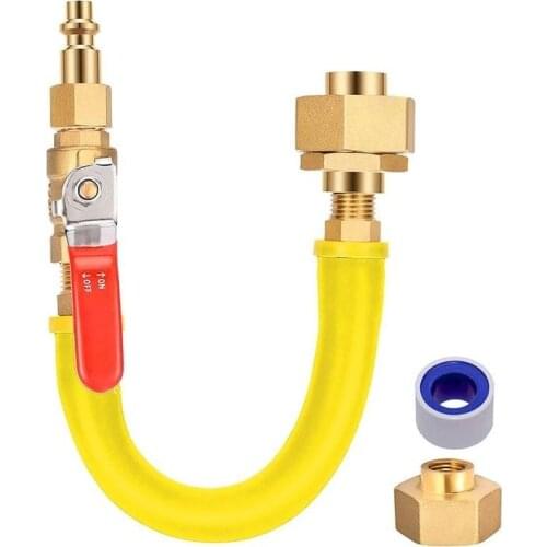 RV Winterizing Kit Sprinkler Blowout Adapter Air Compressor Garden Hose Faucet Valve Tube Outdoor 3/4 11.5 NH Antifreeze Joint