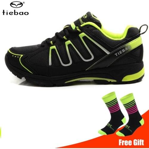 Tiebao Leisure MTB Cycling Shoes Mountain Bike Bicycle Self-locking Shoes Non-slip Breathable Bike Sneakers Bicicleta Carretera
