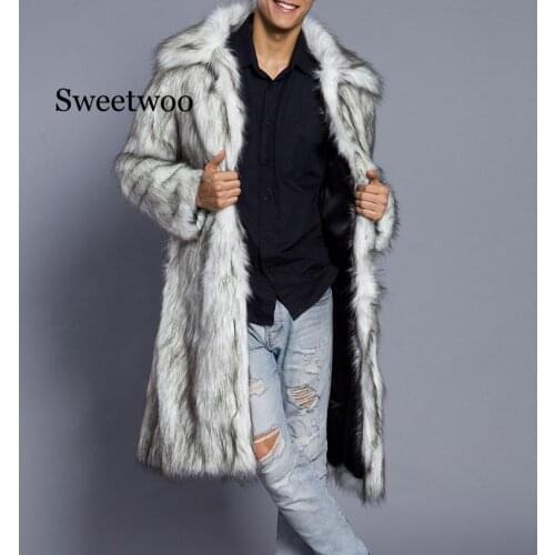Newest Fashion Faux Fur Jacket Men Winter Thicken Fur Jacket Fox Fur Coat Windproof Jacket Fake Fur Male Jaqueta