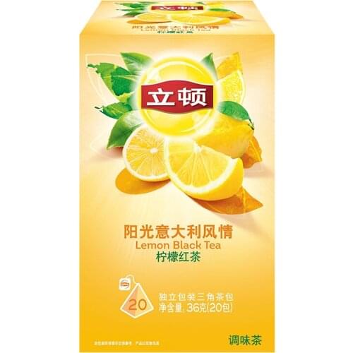 Free shipping 36g/box Leighton Fruit Tea Triangle Tea Bag Italian Style Lemon Black Tea Brewing Bag