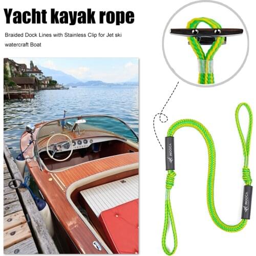 Marine Mooring Rope Boat Bungee Dock Line Surfboard Buoy Anchor Rope Bungee Cord Dockline Boats Kayak Water Accessories