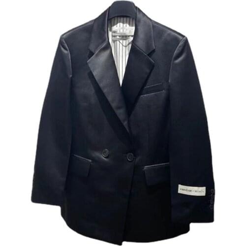 2021 New Autumn Fashion Unisex Outwear Loose High Quality Women Coat Cotton Solid Color Casual Elegant Men Overcoat T583