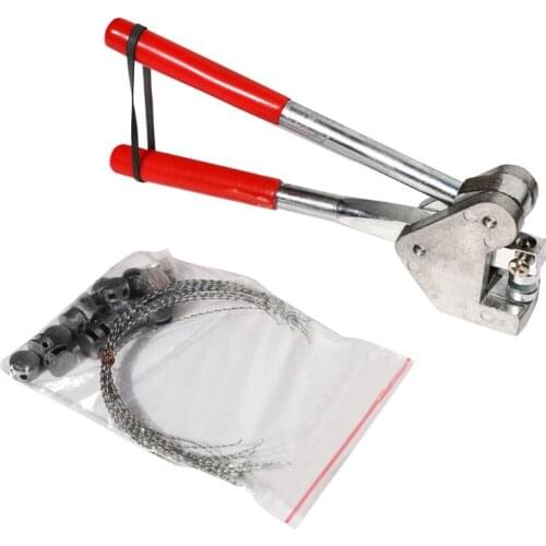 Plier 20pcs 10*4mm Sealed Beans Sealing Wire Lead Seal Sealing Pliers Calipers