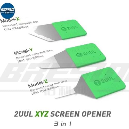 2UUL 3-in-1 Phone Repair DA91 XYZ LCD Screen Opening Tool Back Cover Metal Opening Pry