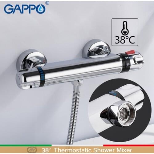 GAPPO Shower faucets thermostatic bath mixer with thermostat mixer faucets wall mounted waterfall bathtub faucet
