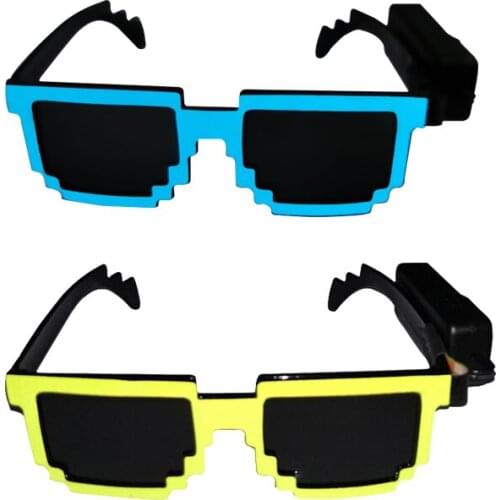 New Light Glasses Three Light Modes Cool Interesting Mosaic Luminous Glasses Flashing Glasses Fashionable And Special Funny Toy