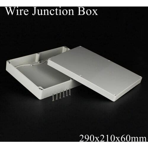 290x210x60mm ABS IP65 Waterproof Plastic Wire Junction Box Distribution Enclosure Project Case Electronic Terminal Instrument