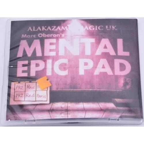 Mental Epic Pad (Gimmick + DVD) Magic Tricks Funny Close Up Magia Prediction Magie Mentalism Gimmick Props Classic toys Magician