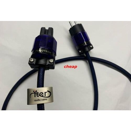 Yter Triboelectric treatment - shielded - no noise audio power cable for amplifier Hiend CD player cord US&EU Version