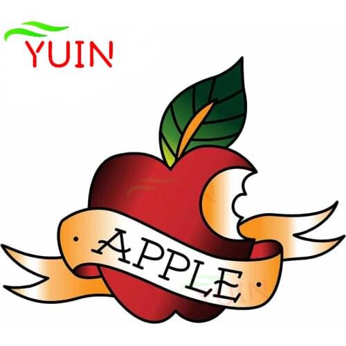 Funny Graffiti Apple Christmas Personality Car Sticker Lovely Fine Decal Fashion PVC Motorcycle Decoration Decals 13*10cm