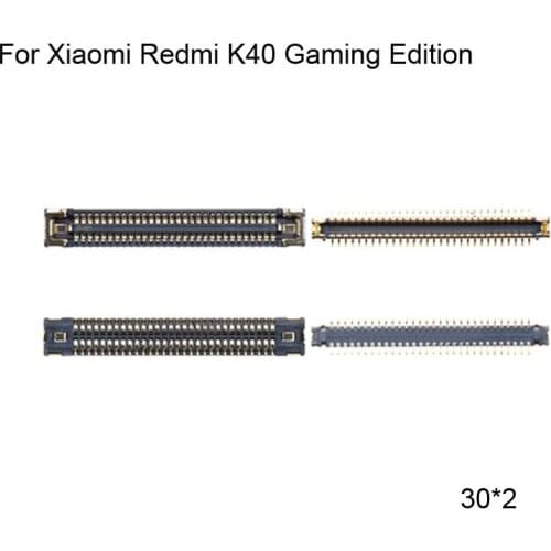 2pcs Dock Connector Micro USB Charging Port FPC connector For Xiaomi Redmi K40 Gaming Edition logic on motherboard mainboard