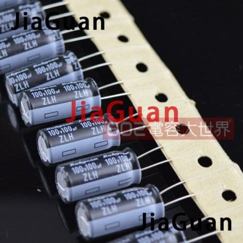 20PCS NEW RUBYCON ZLH 100V100UF 10x20mm 105 degrees 100UF/100V high frequency low resistance and long life zlh 100UF 100V