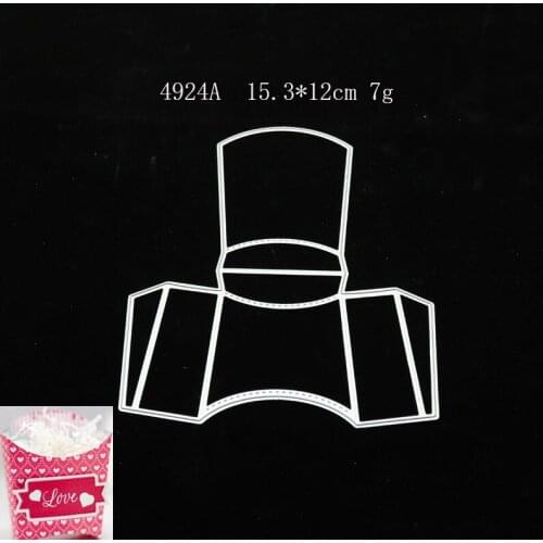 2021 Gift Box Metal Cutting Dies DIY Scrapbooking Paper Photo Album Crafts Knife Mould Cards Embossing Mold Stencils for Decor