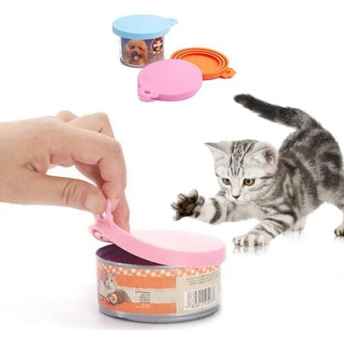 3 In 1 Silicone Can Lid Food Tin Cover Colorful Cans Cap Pet Cover Reusable Food Storage Keep Fresh Hot Kitchen Supplies