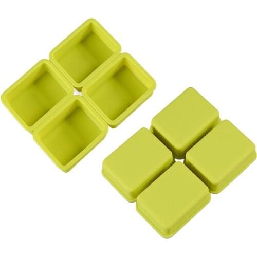 4 Cavity Soap mold Round Oval Form for candles silicone mold for soap making kits Reusable Craft