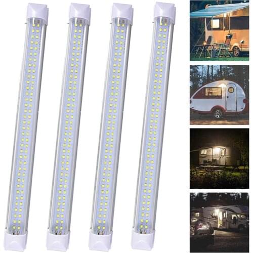 4pcs 72 LED Car Interior Dome Lights Bar Car Led Auto Interior Reading Lamp Bulb Light Dome Festoon Vehicle Panel Lamp