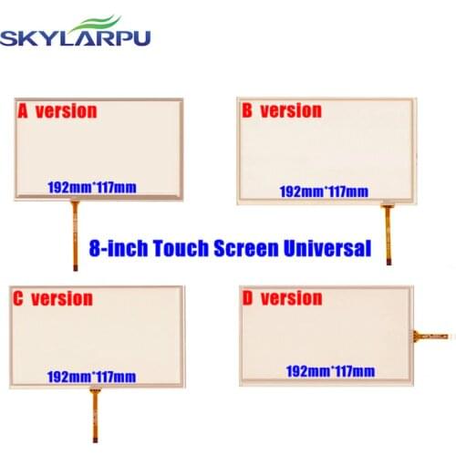 Skylarpu 8-inch 192mm*117mm Touch Screen Digitizer Universal for Car Navigation DVD, HSD080IDW1 - C00/C01, AT080TN64, AT080TN03