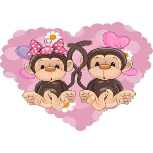 5D diamond painting full diamond new product cartoon love monkey mosaic embroidery decoration home decoration