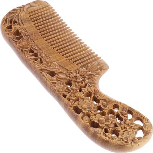 Anti-static Wooden Comb Fragrant Sandal Wood Regular Teeth Hair Care Massage