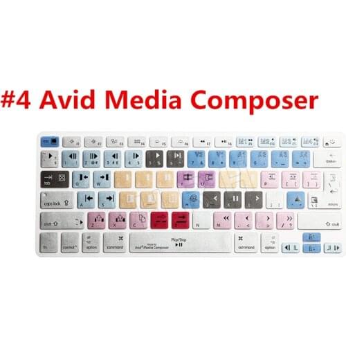 For MacBook Air Pro Retina 13" 15" 17" iMac Wireless & MacBooks US EU UK Layout Keyboard Cover Shortcut Printed Cover Skin