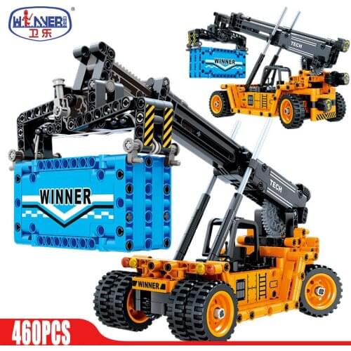 Mould King HotERBO City Engineering Vehicle for Technical Car Forklift Road Roller Crane Truck Mechanical Building Blocks Toys