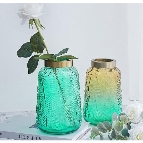 Terrarium Hydroponic Plant Vases Vintage Flower Pot Transparent Vase Wooden Frame Glass Tabletop Plants Home Terrarium Decor