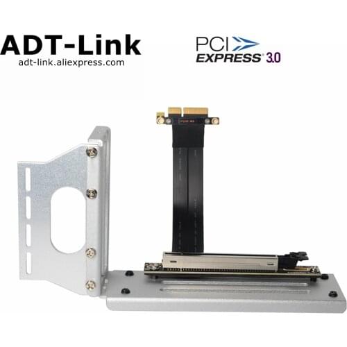 PCIe 3.0 x4 to x16 Riser Cable 32G/bps PCI-E 4x 16x Extender Conversion Cable PCI Express With GPU vertica Bracket