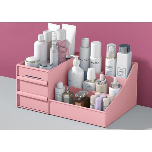 Large Capacity Cosmetic Storage Box Makeup Drawer Organizer Jewelry Nail Polish Makeup Container Desktop Sundries Storage Box