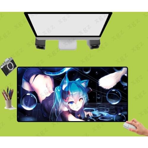 XGZ XL Japan Anime Sexy Girl Large Gaming Locking Edge Speed Mouse Pad Washable Laptop Computer Mousepad Size Can Be Selected