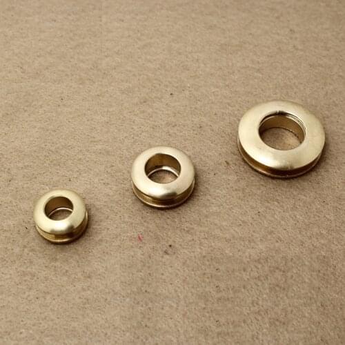 1 PCS 16*9mm Brass Gas Hole Screw Grommets Connection Eyelet DIY Bag Part Hardware Handmade Cloth Ring Leather Craft Buckle
