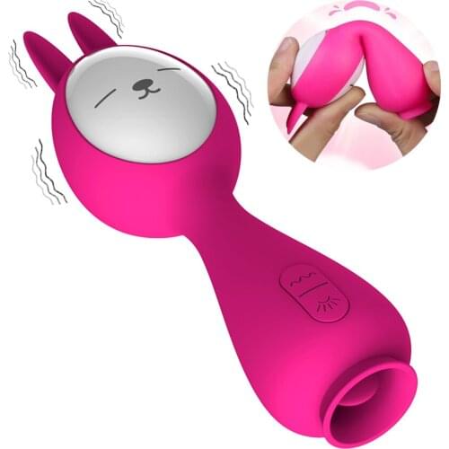 Leten Sex Toy Rabbit Ear Clip Vibrator USB for Women Vaginal G spot Massager Licking Clitoral Clitoris Stimulator Waterproof